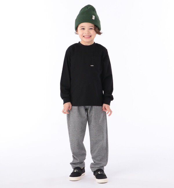 SHIPS KIDS「【WEB限定】SHIPS KIDS:100～160cm / ＜家族おそろい＞SHIPS マイクロロゴ ロングスリーブ TEE」|Tシャツ・カットソー|