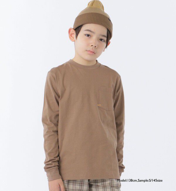 SHIPS KIDS「【WEB限定】SHIPS KIDS:100～160cm / ＜家族おそろい＞SHIPS マイクロロゴ ロングスリーブ TEE」|Tシャツ・カットソー|