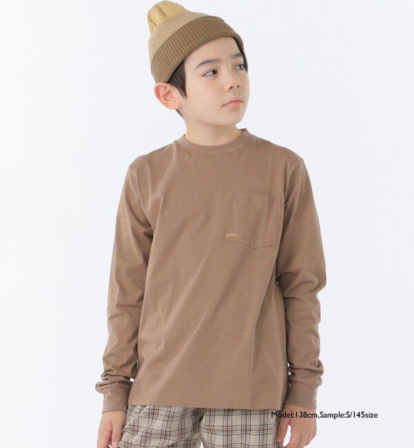 SHIPS KIDS「【WEB限定】SHIPS KIDS:100～160cm / ＜家族おそろい＞SHIPS マイクロロゴ ロングスリーブ TEE」|Tシャツ・カットソー|