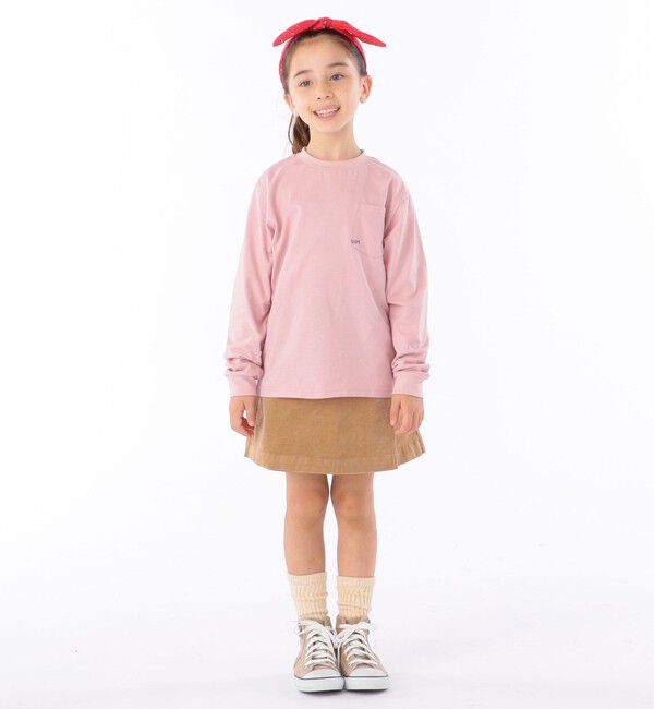 SHIPS KIDS「【WEB限定】SHIPS KIDS:100～160cm / ＜家族おそろい＞SHIPS マイクロロゴ ロングスリーブ TEE」|Tシャツ・カットソー|