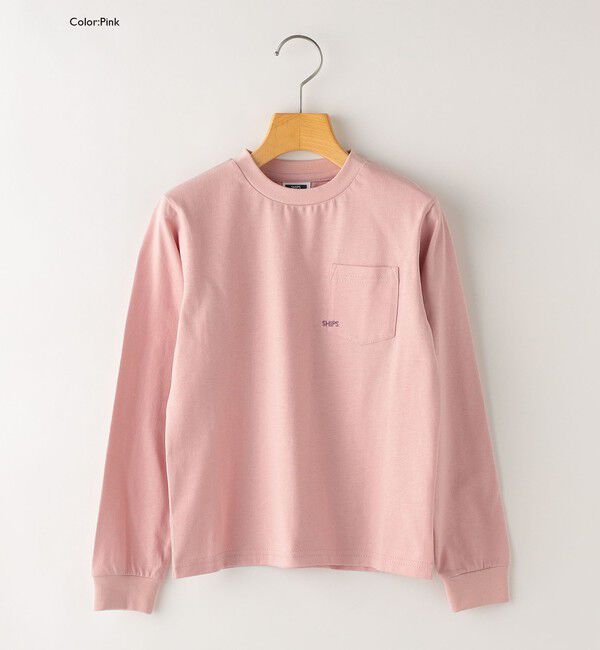 SHIPS KIDS「【WEB限定】SHIPS KIDS:100～160cm / ＜家族おそろい＞SHIPS マイクロロゴ ロングスリーブ TEE」|Tシャツ・カットソー|