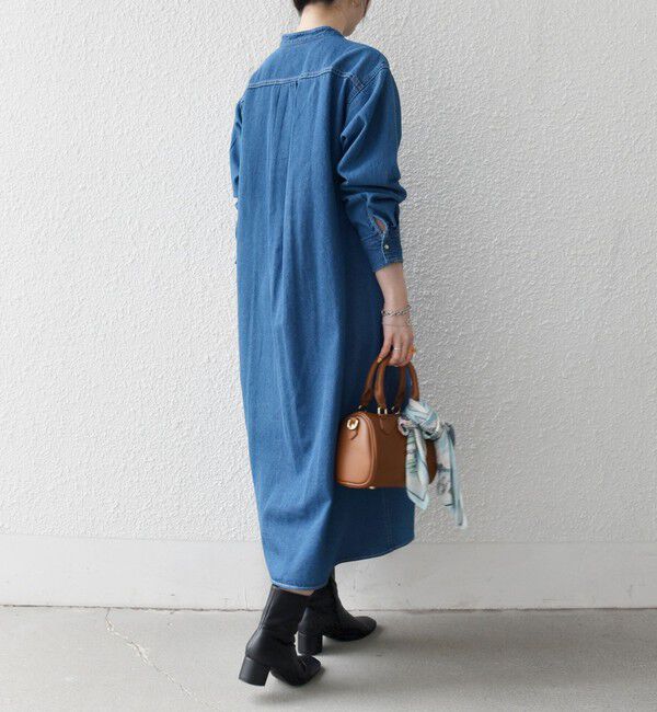SHIPS any「SHIPS any:〈洗濯機可能〉デニム ブザム シャツ ワンピース［SHIPS any DENIM］」|ワンピース|