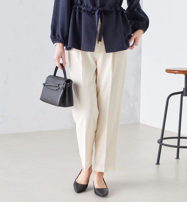 SHIPS for women「〈手洗い可能〉強撚 へビー ツイル テーパード パンツ 24SS ◇」|その他|