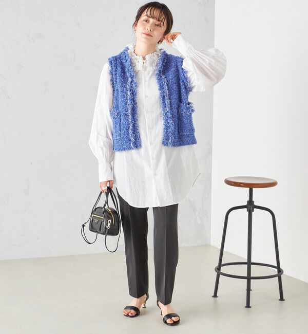 SHIPS for women「〈手洗い可能〉強撚 へビー ツイル テーパード パンツ 24SS ◇」|その他|