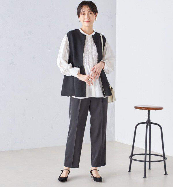 SHIPS for women「〈手洗い可能〉強撚 へビー ツイル テーパード パンツ 24SS ◇」|その他|