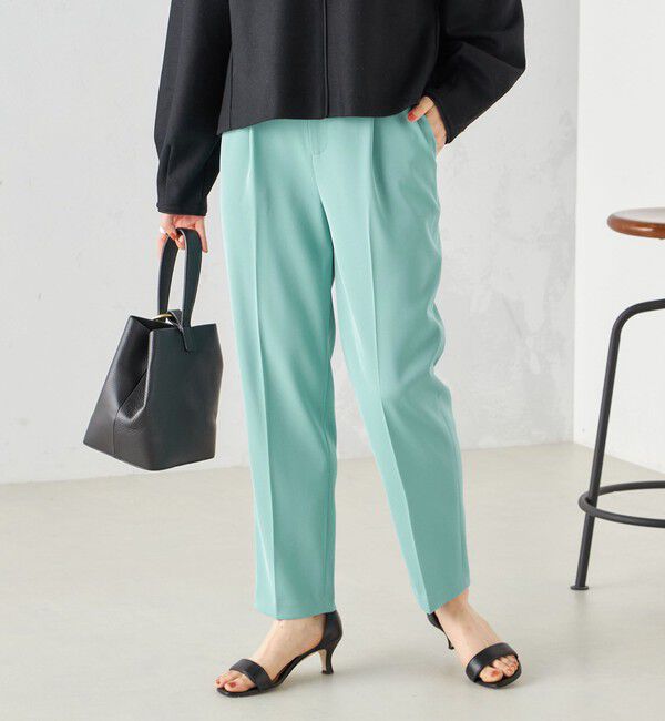 SHIPS for women「〈手洗い可能〉強撚 へビー ツイル テーパード パンツ 24SS ◇」|その他|ライトブルー