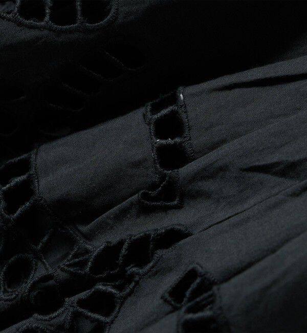 quaranciel「quaranciel:〈洗濯機可能〉コットン カットワーク レース パフスリーブ ブラウス」|シャツ・ブラウス|