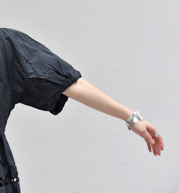 quaranciel「quaranciel:〈洗濯機可能〉コットン カットワーク レース パフスリーブ ブラウス」|シャツ・ブラウス|