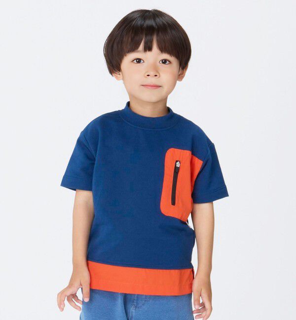 SHIPS Colors 「SHIPS Colors:コンビネーション ポケット TEE (80~130cm)」|Tシャツ・カットソー|