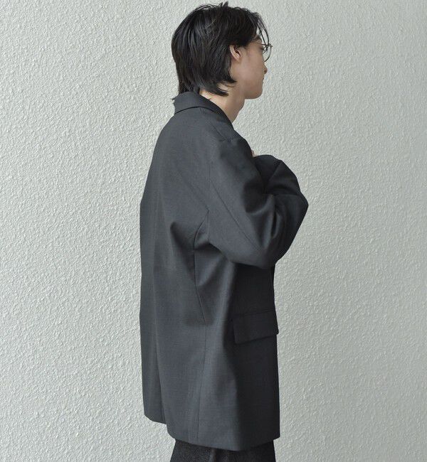 SHIPS any「SHIPS any: オーバーサイズ ウール混 ダブルジャケット (セットアップ対応)◇」|テーラードジャケット|