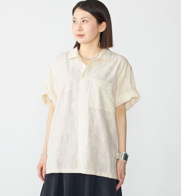 SHIPS「SHIPS: インディアン エンブロイダリー コットンヘンプ ウィークエンド シャツ」|シャツ・ブラウス|