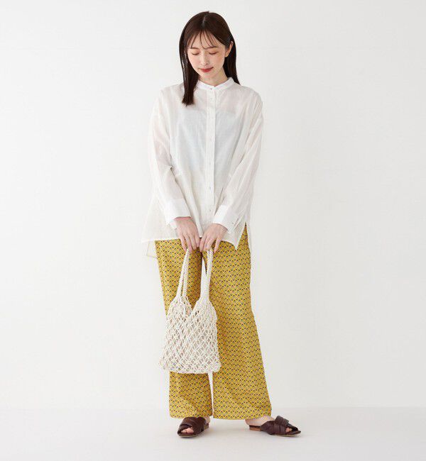 SHIPS Colors 「SHIPS Colors:〈手洗い可能〉キュプラ コットン シアー オーバー シャツ」|シャツ・ブラウス|