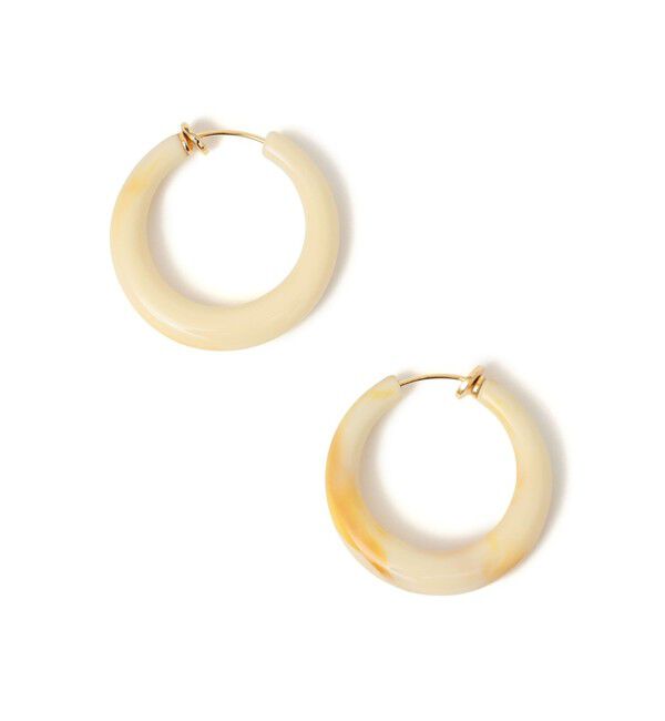 SHIPS for women「樹脂 フープ イヤリング M」|イヤリング|