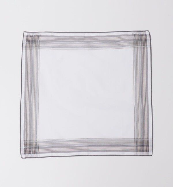 SHIPS「GRAZIINA: マルチ ペーン チーフ」|ハンカチ|グレー系