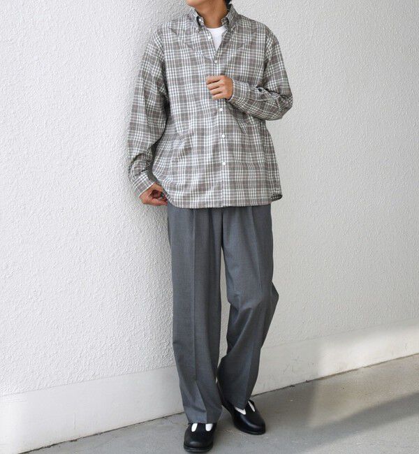 SHIPS any「SHIPS any:〈洗濯機可能〉ブラッシュド トラッド チェック ボタンダウン シャツ◇」|シャツ・ブラウス|