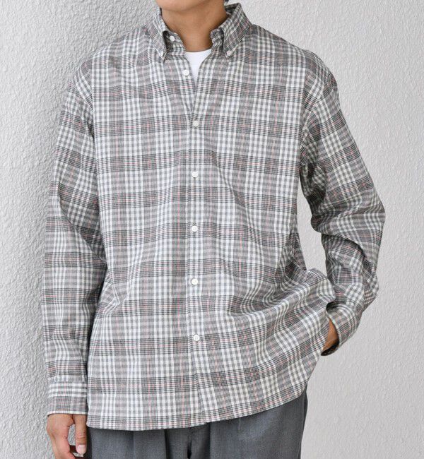 SHIPS any「SHIPS any:〈洗濯機可能〉ブラッシュド トラッド チェック ボタンダウン シャツ◇」|シャツ・ブラウス|