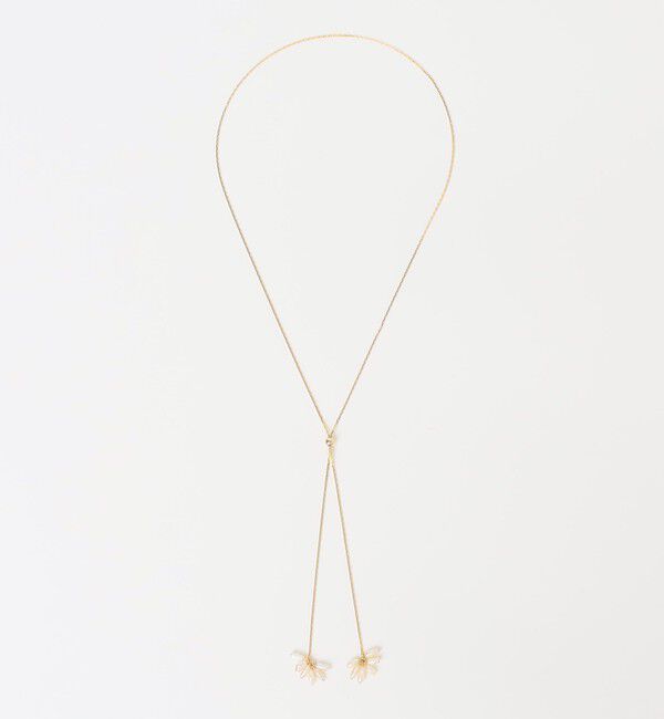 quaranciel「quaranciel: ミニ 淡水パール フラワーデザイン ネックレス」|ネックレス|