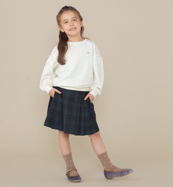 SHIPS KIDS「SHIPS KIDS:100～130cm /セレモニー チェック プリーツ スカート」|スカート|