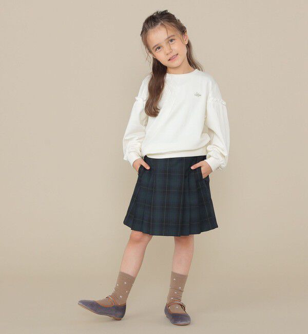 SHIPS KIDS「SHIPS KIDS:100～130cm /セレモニー チェック プリーツ スカート」|スカート|
