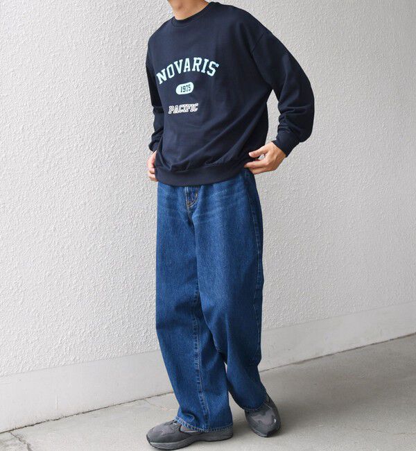 SHIPS any「SHIPS any: any city カレッジライク プリント&刺繍 リラックス スウェット◇」|スウェット・ジャージ|