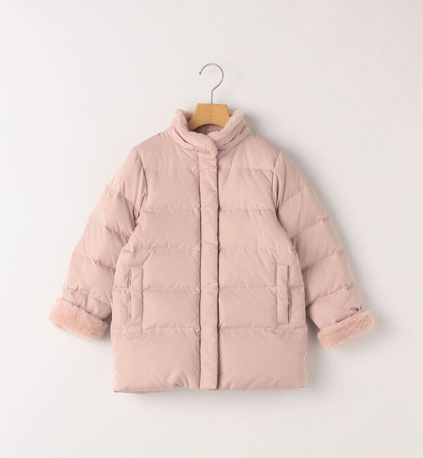 SHIPS KIDS「SHIPS KIDS:90cm /〈撥水/手洗い可能〉ミディアム丈 リサイクル ダウン フーディー 」|ダウン|