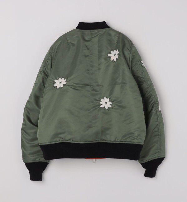 SHIPS「NOMARHYTHM TEXTILE: FLOWER EMBROIDERY FLIGHT JACKET」|ブルゾン・スタジャン|