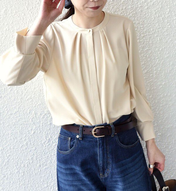 SHIPS Colors 「SHIPS Colors:〈洗濯機可能〉ジョーゼット タックスリーブ ブラウス 2◇」|シャツ・ブラウス|