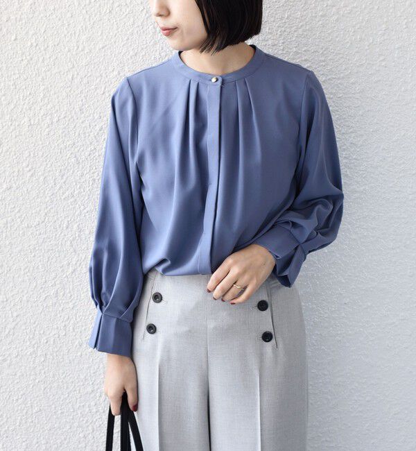 SHIPS Colors 「SHIPS Colors:〈洗濯機可能〉ジョーゼット タックスリーブ ブラウス 2◇」|シャツ・ブラウス|