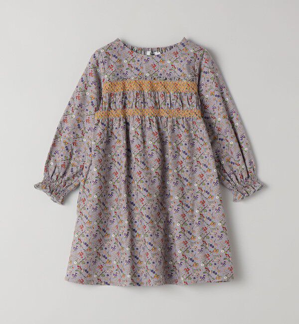 SHIPS Colors 「SHIPS Colors:90～140cm/〈洗濯機可能〉スモッキング フラワーワンピース◇」|ワンピース|