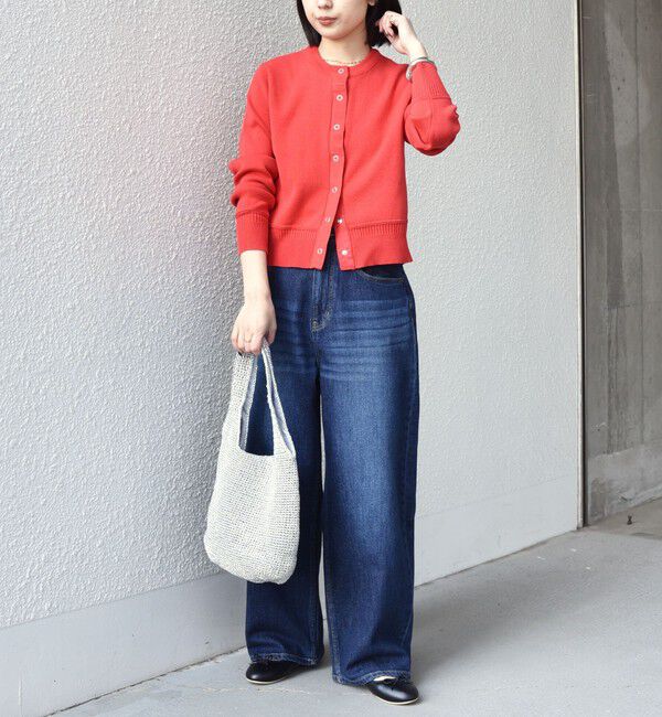 SHIPS Colors 「SHIPS Colors:〈手洗い可能〉スウェットライク リングドット カーディガン」|カーディガン|