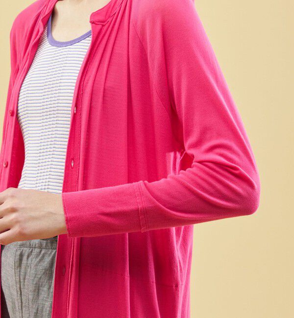 GALERIE VIE「ガーゼフライスジャージー ロングカーディガン」|カーディガン|