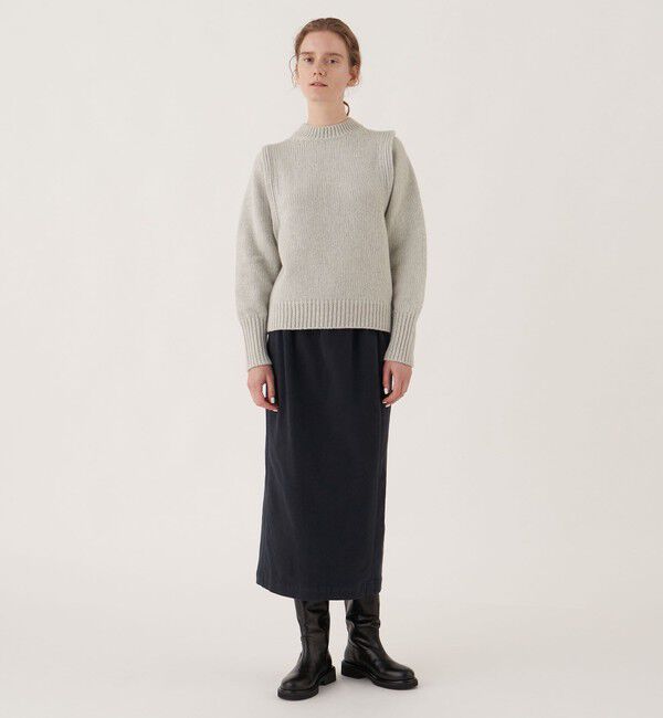 GALERIE VIE「ファインウール レイヤードプルオーバー」|ニット・セーター|