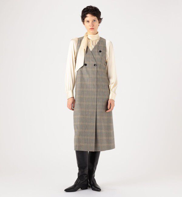 TOMORROWLAND collection「モスタルグレンチェック ジャンパースカート」|ジャンパースカート|