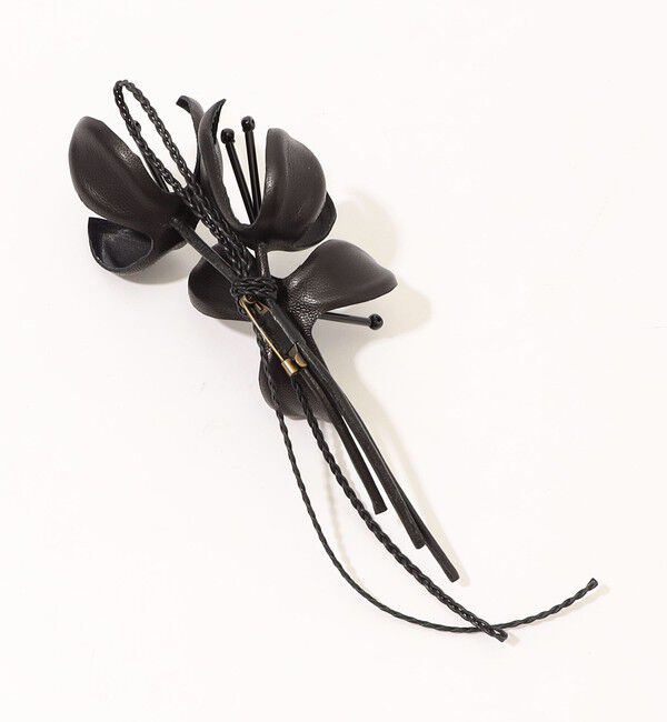 DES PRES「レザー コサージュ」|ブローチ・コサージュ|