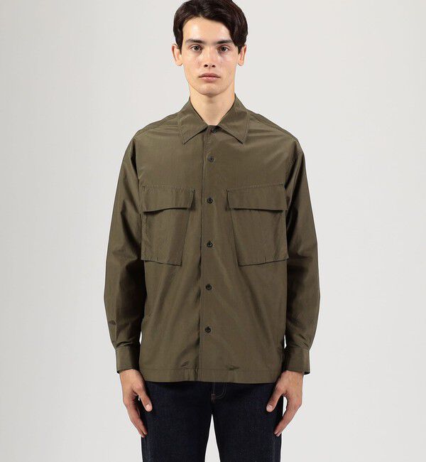 TOMORROWLAND MENS「コットンシルク ダブルポケット シャツブルゾン」|シャツ・ブラウス|