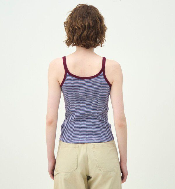 MACPHEE「シルキーボーダー キャミソール」|キャミソール|