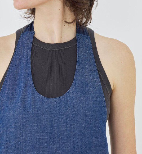 GALERIE VIE「ステイブルーデニム ホルターネックサロペット」|オールインワン|