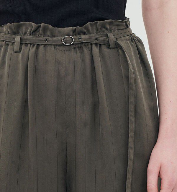 DES PRES「フィブリルストライプ ロングベルデッドギャザーパンツ」|その他|