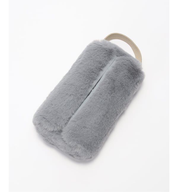 journal standard Furniture「TISSUE BOX CASE FUR　フェイクファー ティッシュボックス」|ダストボックス|