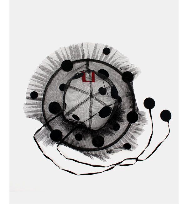 IENA LA BOUCLE「SUGRI/スグリ チュールドットキャップリン」|ハット|