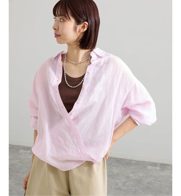 IENA「ラミーリヨセル2wayシャツ」|シャツ・ブラウス|