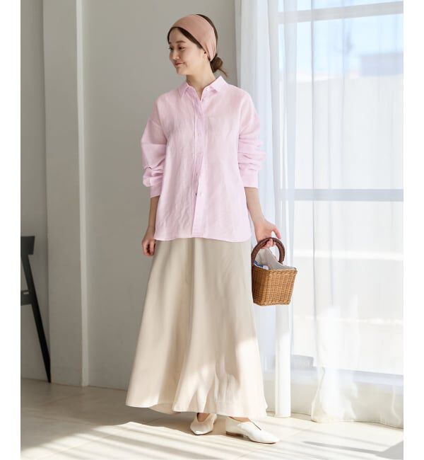 IENA「ラミーリヨセル2wayシャツ」|シャツ・ブラウス|