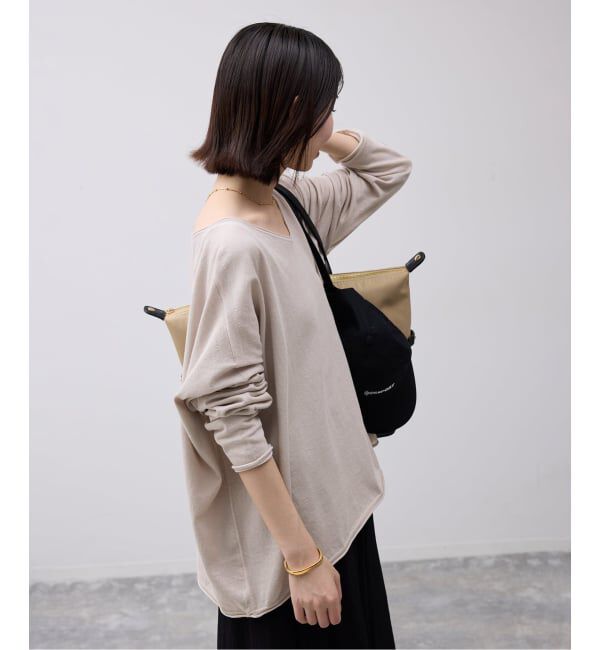 SLOBE IENA「ERISILK Mixオーバーニット」|ニット・セーター|グレーA