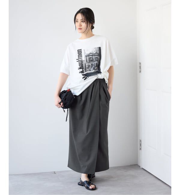 IENA「《予約》アシンメトリーIラインスカート」|スカート|