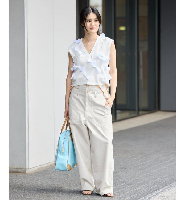 IENA「《予約》PEACEFUL DAYS/ピースフルデイズ サスペンダーPT パンツ」|その他|