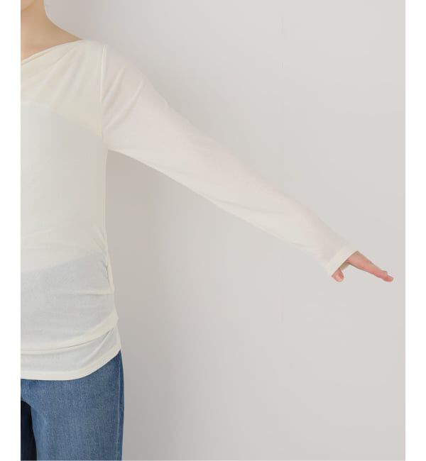 SLOBE IENA「UVドライテレコドレープロンTEE」|Tシャツ・カットソー|