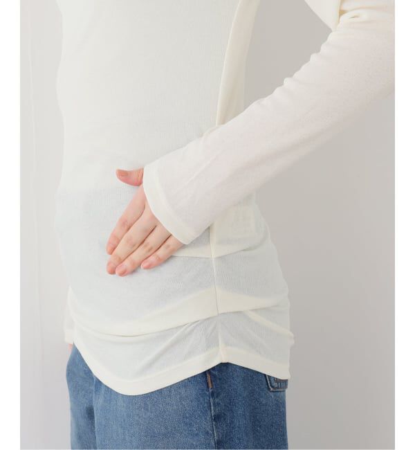 SLOBE IENA「UVドライテレコドレープロンTEE」|Tシャツ・カットソー|