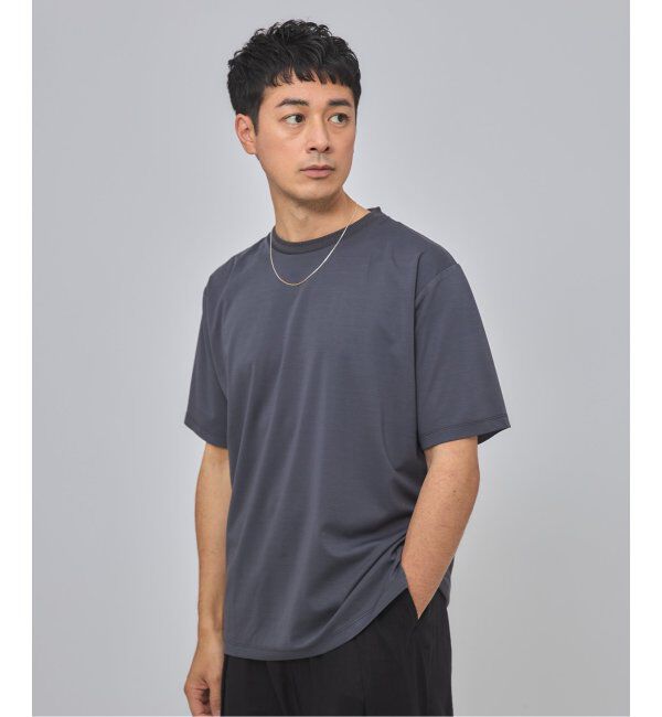 EDIFICE「E. SILK MIX JQ NECK Tシャツ」|Tシャツ・カットソー|
