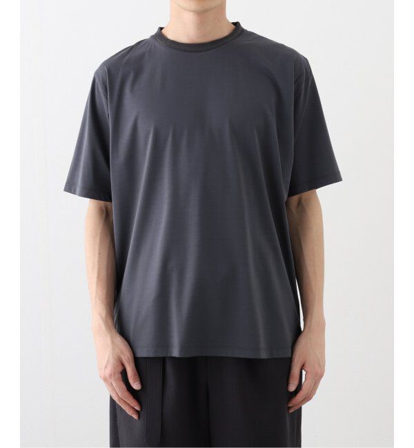 EDIFICE「E. SILK MIX JQ NECK Tシャツ」|Tシャツ・カットソー|