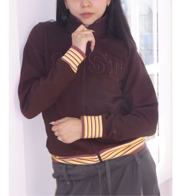 PULP「【Geek Office / ギークオフィス】JUST! / ERSEY APPLIQUE ZIPUP EX」|その他|ブラウン